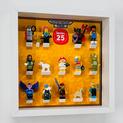 display case for lego series 25 minifigures 