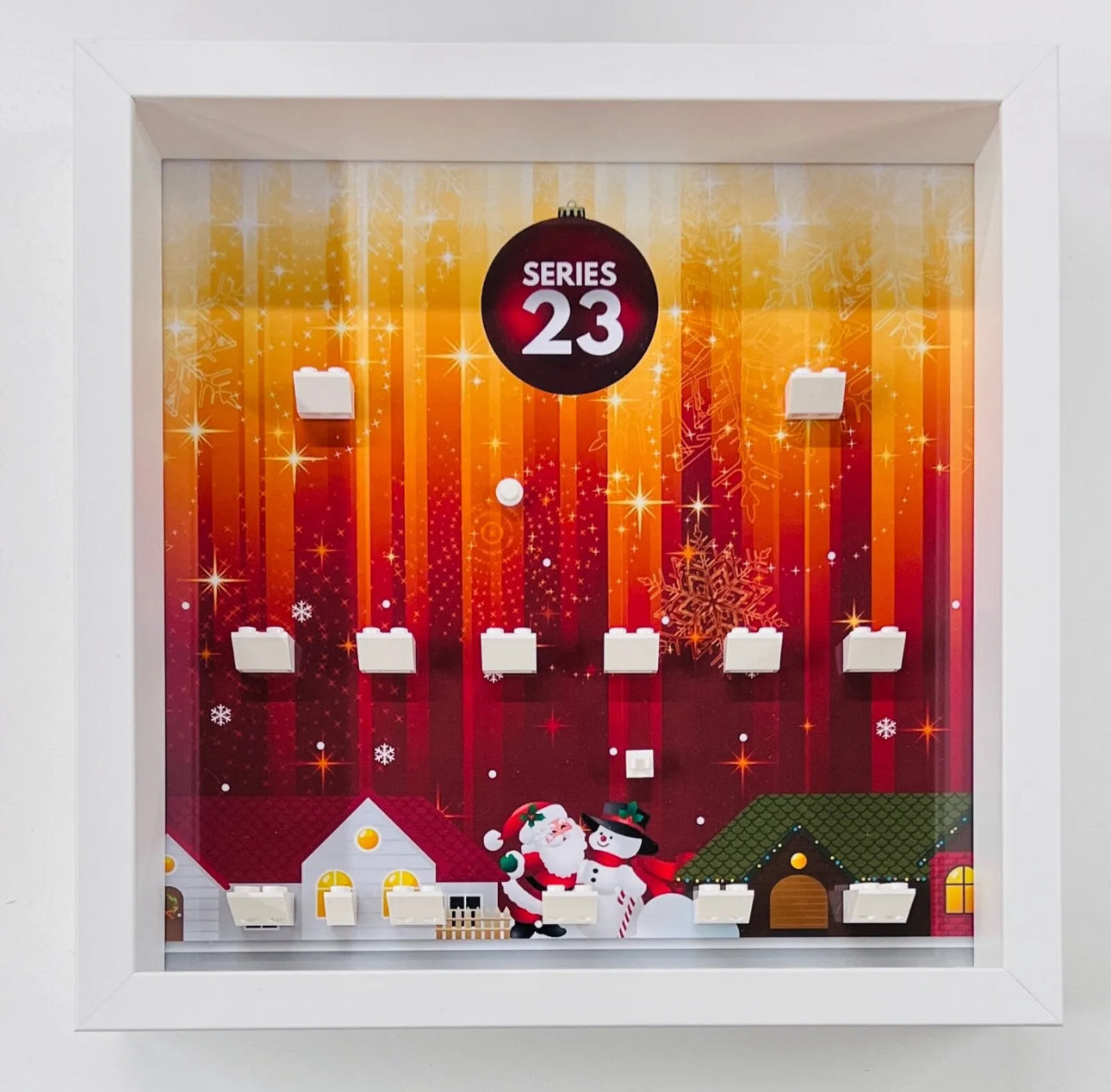 christmas lego series 23 minifigure display frame 