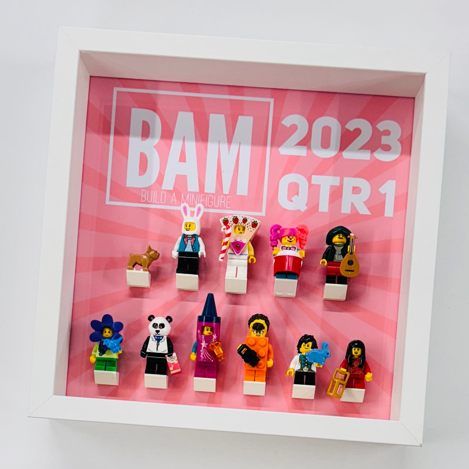 display case for lego bam minifigures 2023