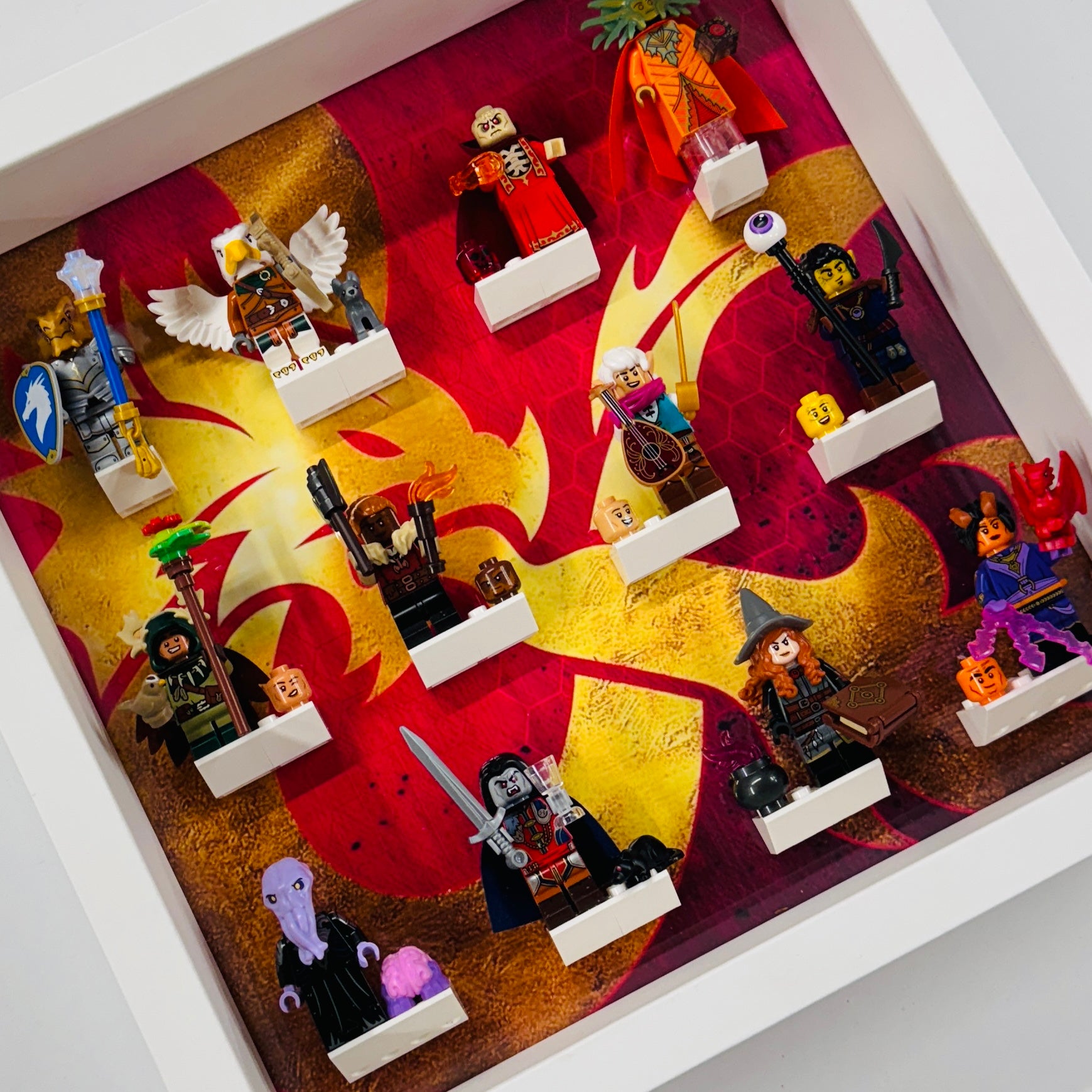 display frame for lego dungeon dragons minifigures 
