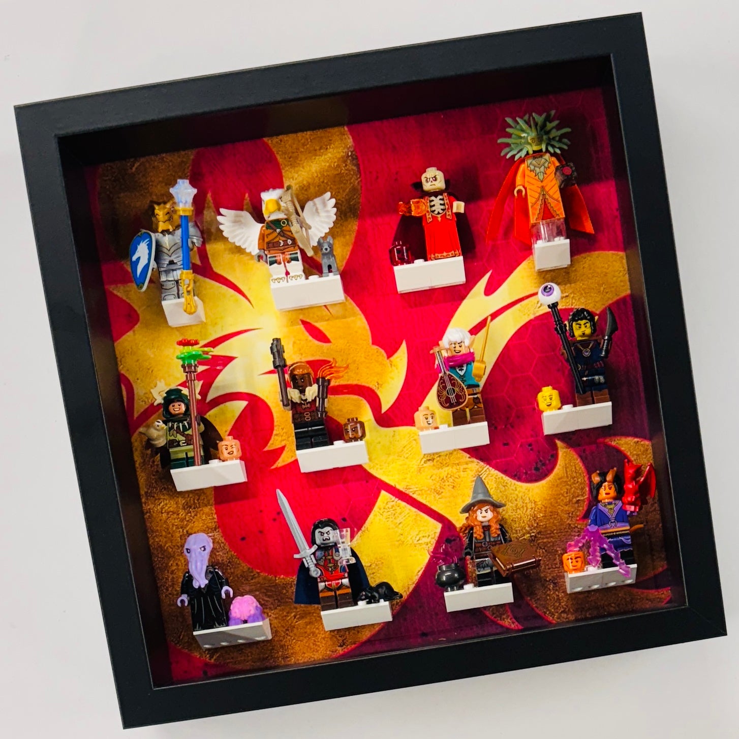display frame for lego dungeon and dragons minifigures 