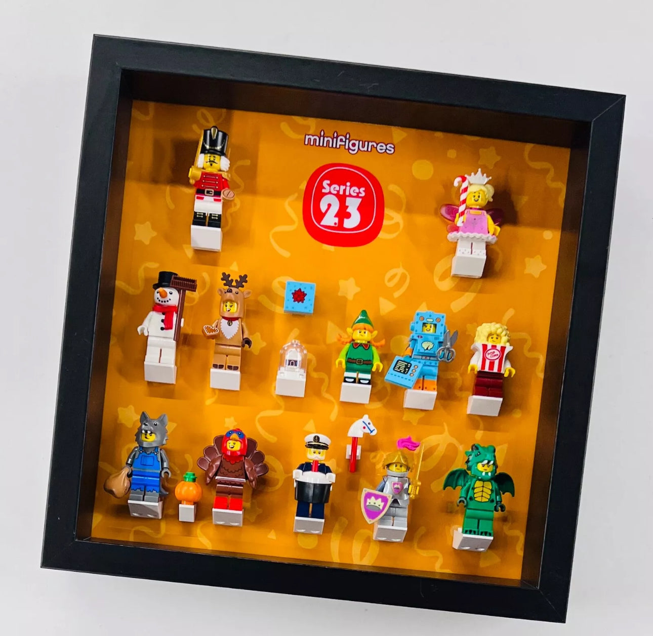 display frame for series 23 lego miifigures 