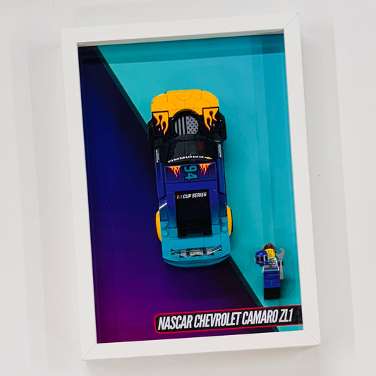 display frame lego speed champion nascar