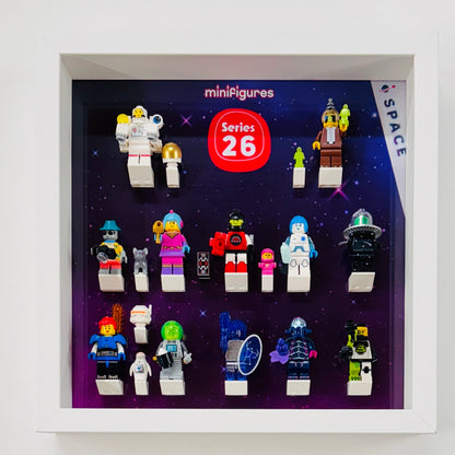 Minifigure display frame for Lego series 26 minifgures 