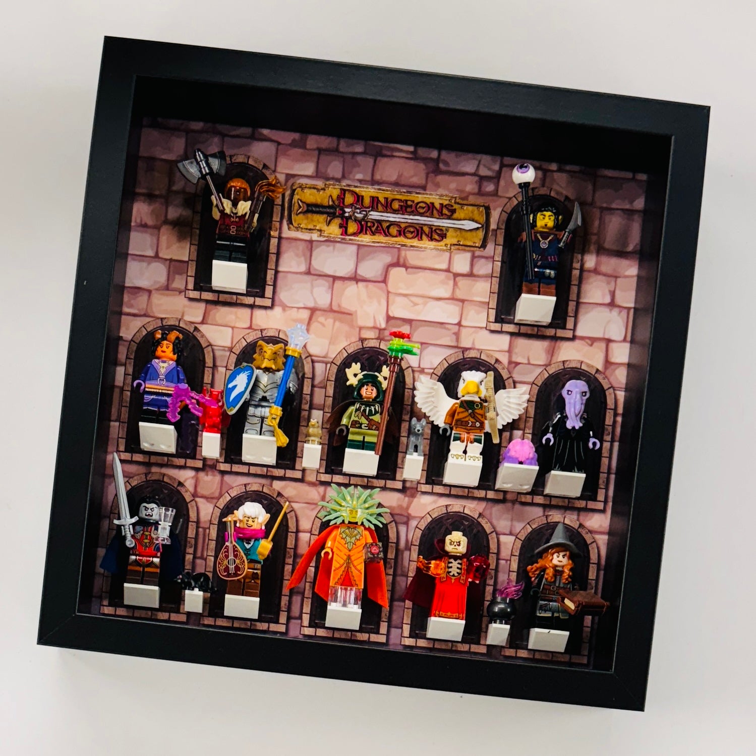 dungeon dragons lego display frame 