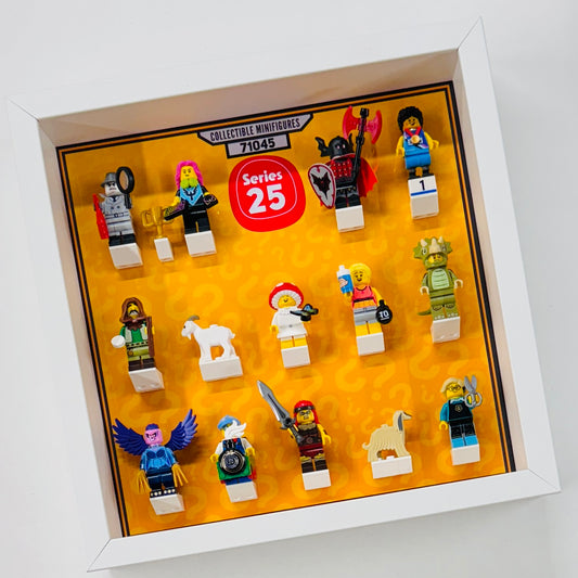 frame to display lego series 25 minifigures 