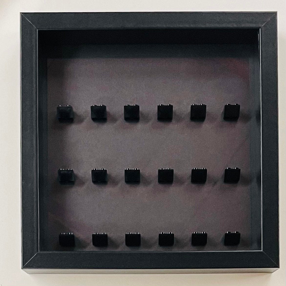 Display frame case for Lego General  Minifigures 25CM No Figures Black  background