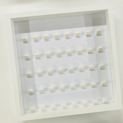 Display Frame Case For General Lego Minifigures  No Figures 37cm White