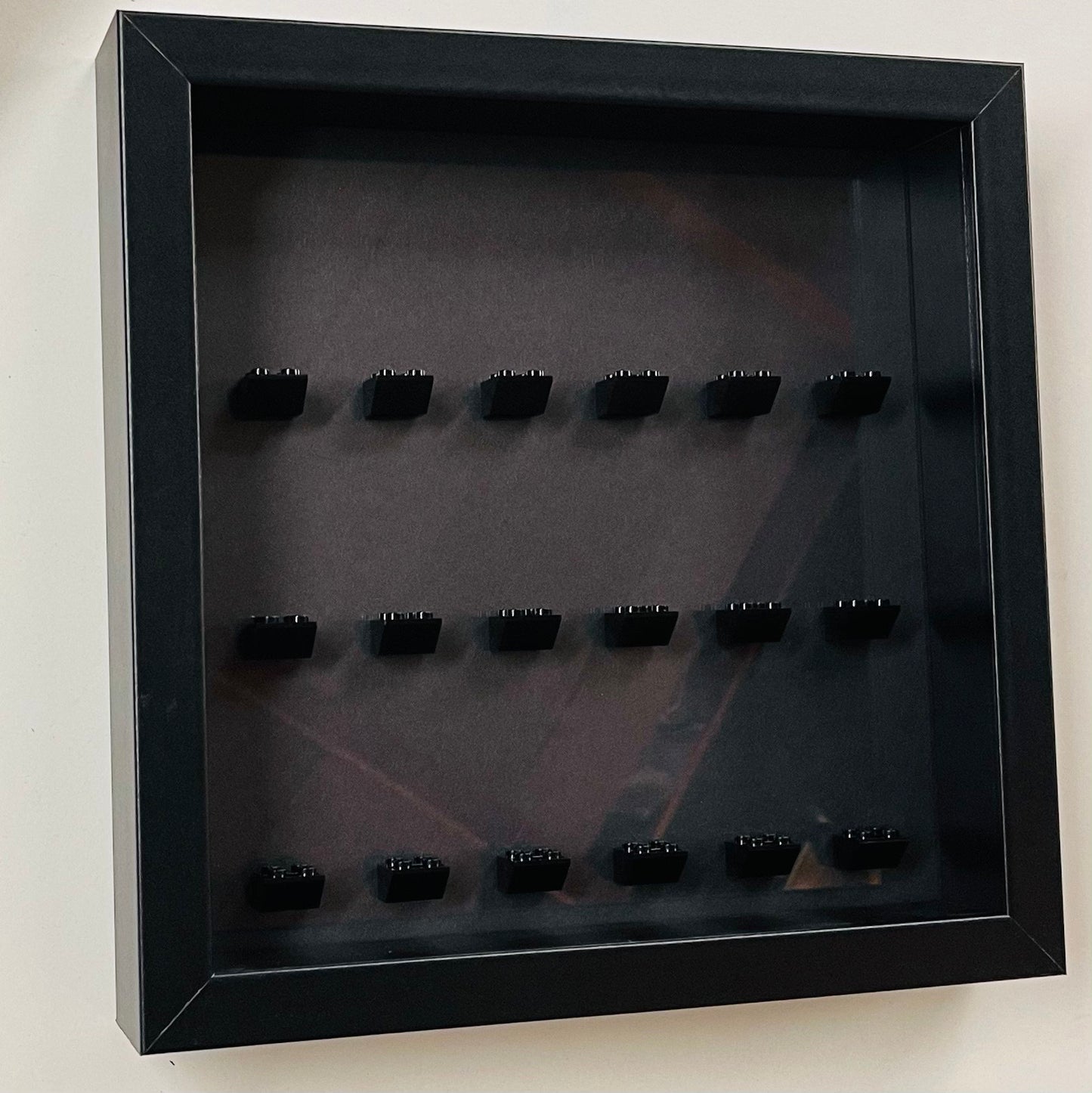 Display frame case for Lego General  Minifigures 25CM No Figures Black  background