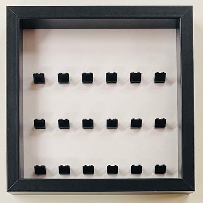 Display frame case for Lego General  Minifigures 25CM No Figures White  background