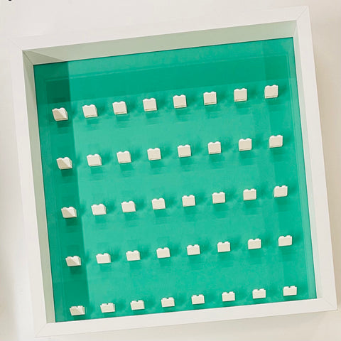 Display Frame Case For General Lego Minifigures  No Figures 37cm Green